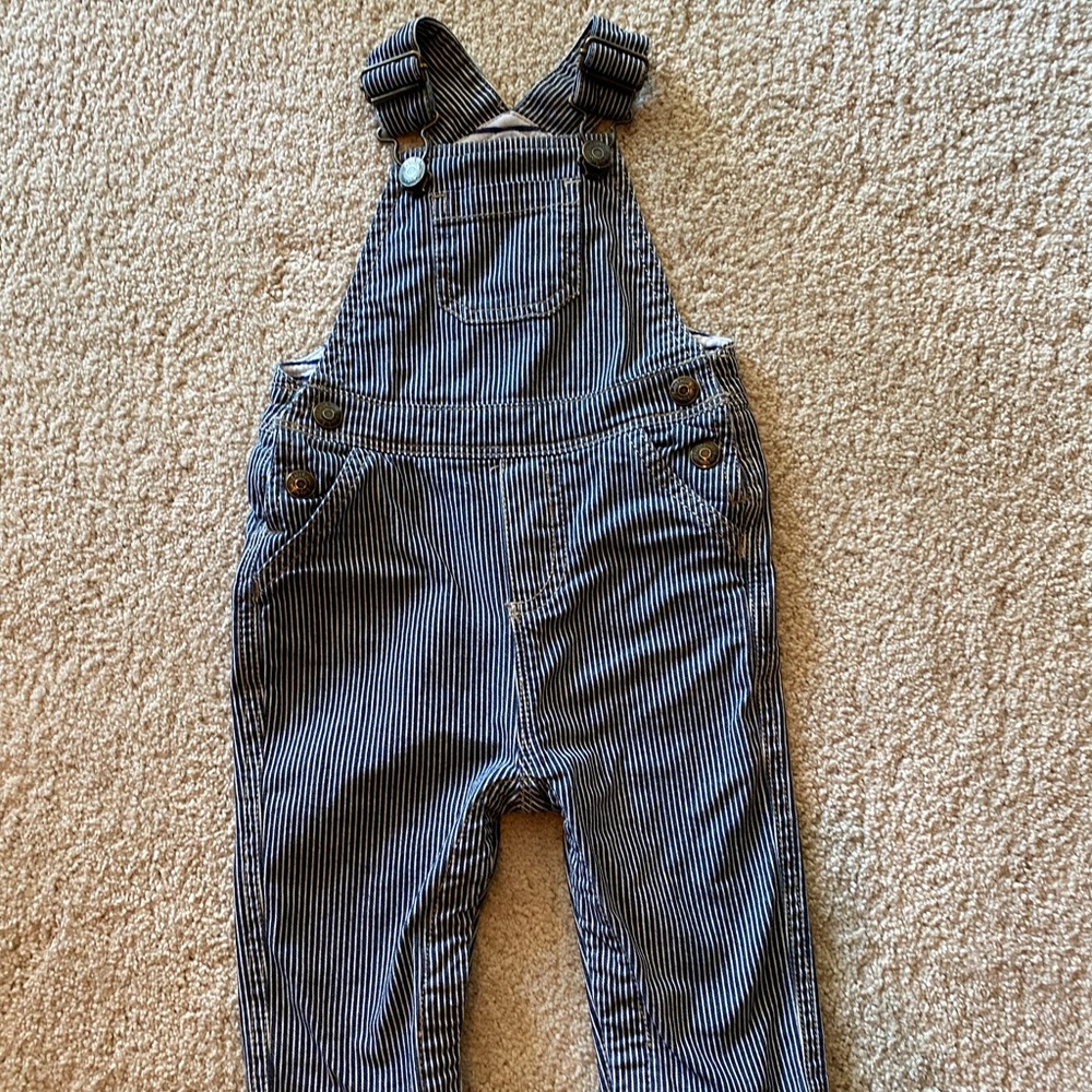 Baby Boden Stripy Overalls